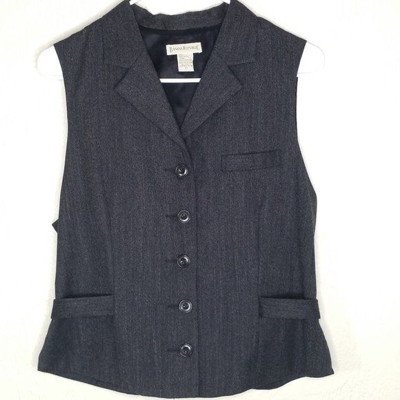 Banana Republic Jackets & Blazers - Banana Republic Grey Wool Vest 10